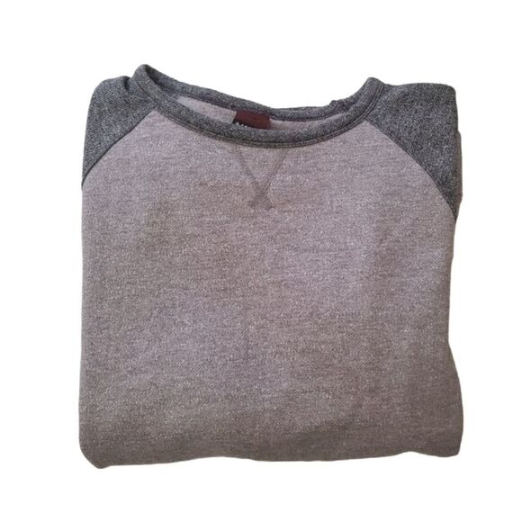 Two Tone Gray Sweatshirt Sz XL Front Pocket - Picture 3 of 3